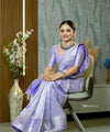 Lavender Banarasi Silk Saree | Festival & Ceremony Wear