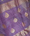 Lavender Cotton Saree | Ethnic Wear for Women