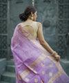 Lavender Cotton Saree | Ethnic Wear for Women