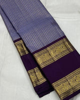 Lavender Kanjivaram Silk Saree | Festive & Party Wear