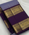 Lavender Kanjivaram Silk Saree | Festive & Party Wear