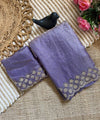 Lavender Space Silk Jarkan Work Saree for Wedding & Party | RD TAMANAH