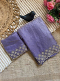 Lavender Space Silk Jarkan Work Saree for Wedding & Party | RD TAMANAH