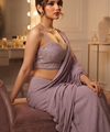 Light Dusty Lavender Bollywood Designer Saree | Party & Festive Wear
