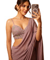Light Dusty Purple Bollywood Designer Saree | Party & Festive Wear