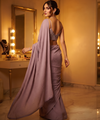 Light Dusty Purple Bollywood Designer Saree | Party & Festive Wear