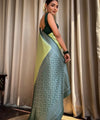 Light Green Banarasi Silk Saree | Festival & Ceremony Wear