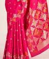 Light Pink Banarasi Silk Saree | Bridal & Festive Wear