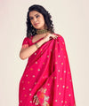 Light Pink Banarasi Silk Saree | Bridal & Festive Wear