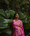 Light Pink Banarasi Silk Saree | Wedding & Festive Wear
