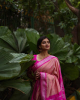Light Pink Banarasi Silk Saree | Wedding & Festive Wear