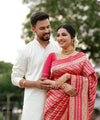 Light Pink Jacquard Silk Saree | Wedding & Reception Wear