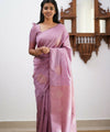 Light Purple Banarasi Silk Saree | Ethnic Wear for Women