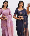 Light Purple Banarasi Silk Saree | Ethnic Wear for Women