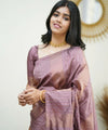 Light Purple Banarasi Silk Saree | Festive & Party Wear