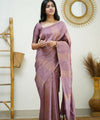 Light Purple Banarasi Silk Saree | Festive & Party Wear