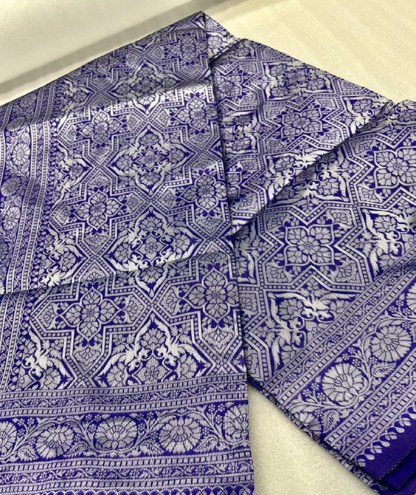 Light Purple Jacquard Silk Saree | Ethnic Wear for Women