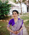 Light Purple Jacquard Silk Saree | Ethnic Wear for Women