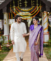 Light Purple Jacquard Silk Saree | Ethnic Wear for Women