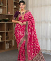 Magenta Pink Banarasi Silk Saree | Festival & Ceremony Wear