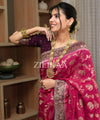Magenta Pink Banarasi Silk Saree | Festival & Ceremony Wear