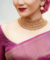 Magenta Pink Jacquard Silk Saree | Bridal & Festive Wear