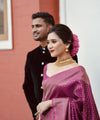 Magenta Pink Jacquard Silk Saree | Bridal & Festive Wear