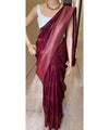 Maroon Banarasi Silk Saree | Bridal & Festive Wear