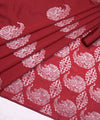 Maroon Banarasi Silk Saree | Bridal & Festive Wear