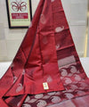 Maroon Banarasi Silk Saree | Bridal & Festive Wear