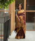 Maroon Banarasi Silk Saree | Ethnic Wear for Women