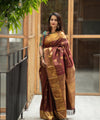 Maroon Banarasi Silk Saree | Ethnic Wear for Women