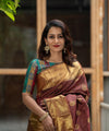 Maroon Banarasi Silk Saree | Ethnic Wear for Women