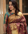 Maroon Banarasi Silk Saree | Ethnic Wear for Women