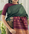 Maroon Banarasi Silk Saree | Festival & Ceremony Wear