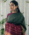 Maroon Banarasi Silk Saree | Festival & Ceremony Wear