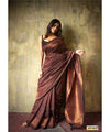 Maroon Banarasi Silk Saree | Festive & Party Wear