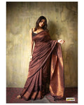 Maroon Banarasi Silk Saree | Festive & Party Wear