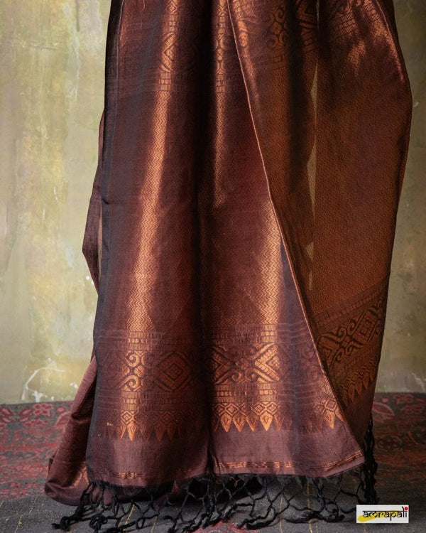 Maroon Banarasi Silk Saree | Festive & Party Wear
