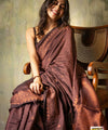 Maroon Banarasi Silk Saree | Festive & Party Wear