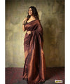 Maroon Banarasi Silk Saree | Festive & Party Wear