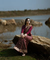 Maroon Banarasi Silk Saree | Traditional Zari Weave