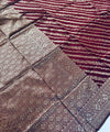 Maroon Banarasi Silk Saree | Traditional Zari Weave