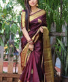 Maroon Banarasi Silk Saree | Wedding & Festive Wear