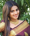Maroon Banarasi Silk Saree | Wedding & Festive Wear
