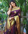 Maroon Banarasi Silk Saree | Wedding & Festive Wear