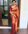 Maroon Banarasi Silk Saree | Wedding & Reception Wear