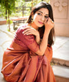 Maroon Banarasi Silk Saree | Wedding & Reception Wear