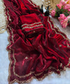Maroon Bollywood Designer Saree | Party & Festive Wear