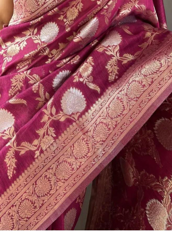 Maroon Cotton Saree | Everyday Ethnic Wear